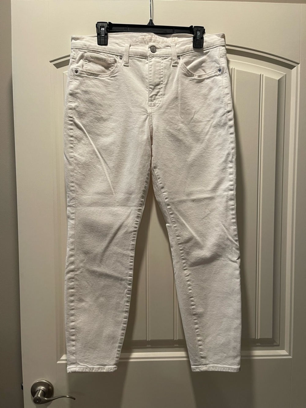 Lucky Brand White High-Rise Skinny Jeans